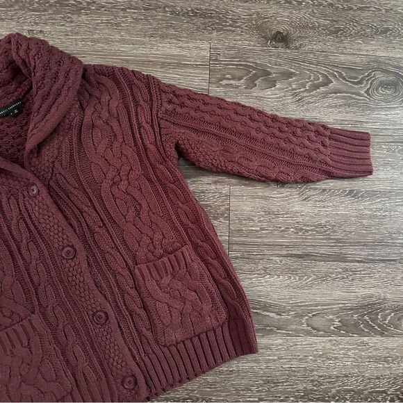 Skull Cashmere Chunky Knit Oversized Cardigan - Picture 4 of 7